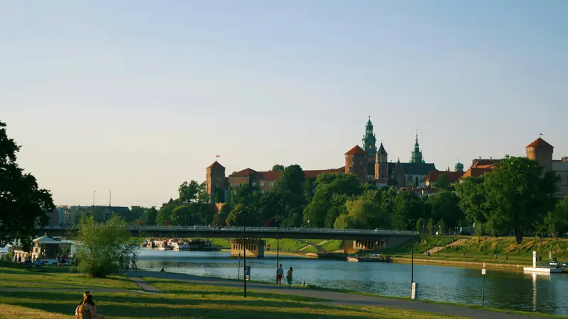 Wawel widziany znad Wisły